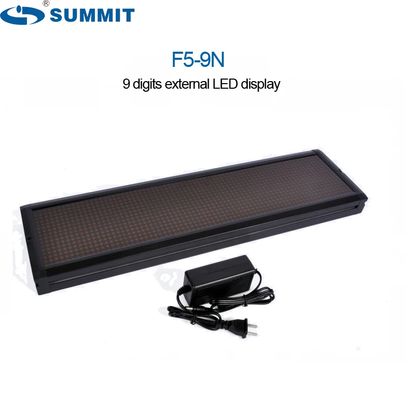 Алюминиевый корпус внешний Электронный большой экран 9 цифр цифровой