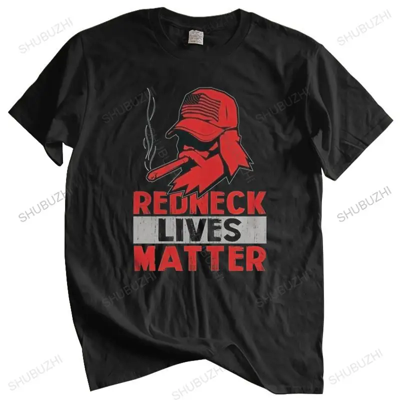 

Футболка мужская хлопковая, стильная смешная рубашка, майка Redneck Lives, цвет черный, европейские размеры