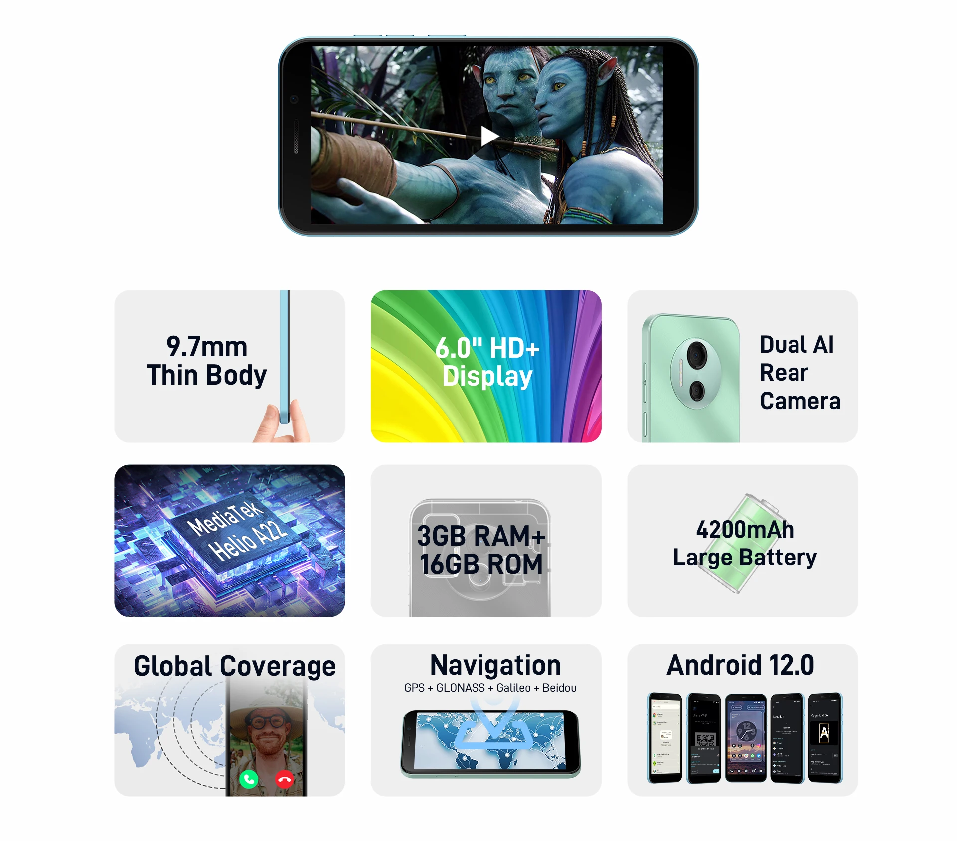 DOOGEE X97 Smartphone 3GB+16GB 6.03