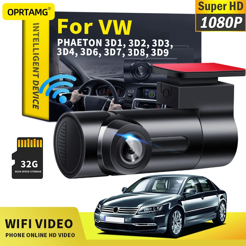 

OPRTAMG Car Dashcam Car DVR MSC 1080P HD Camera WiFi dash cam For Volkswagen PHAETON 3D1 3D2 3D3 3D4 3D6 3D7 3D8 3D9 1994-2022