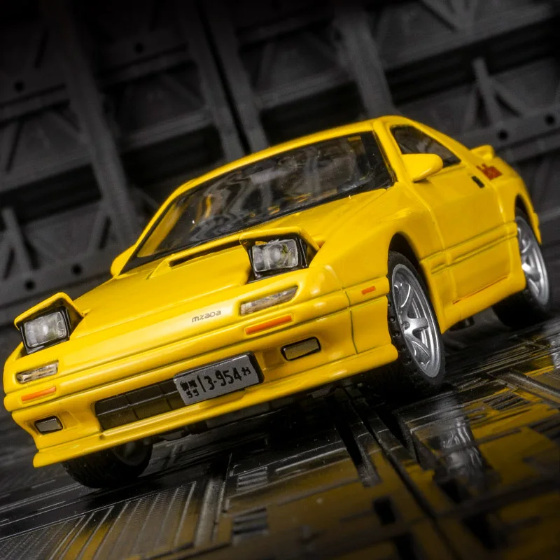 Фото 1:32 Моделирование Mazda RX-7, модель автомобиля из сплава, двери и капот двигателя, багажник может открыть имеет функцию звука и освещения. №3