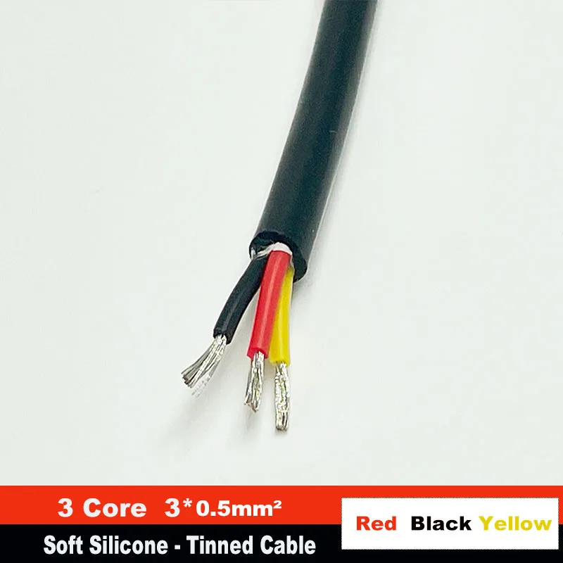 

Силовой кабель LKLB медный 2/3/4 жилы 0,5/0,75 мм² силиконовый