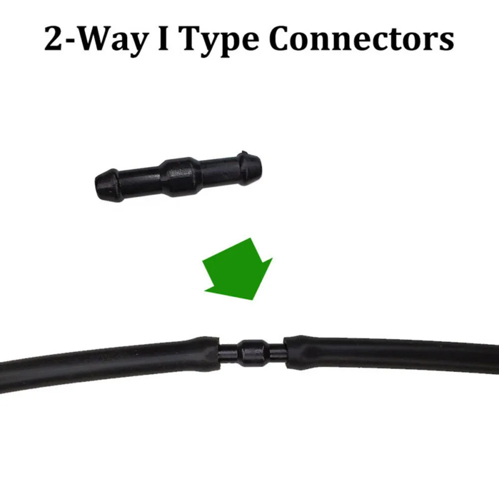 

18pcs Splitter Fittings Black T/Y/I Type Washer Hose Connector Water Tube New Practical Kit Durable High Quality