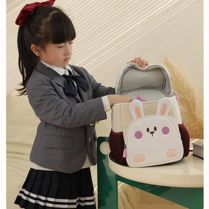 Children Cute Dinosaur Rabbit School Bags New Anti Lost Kindergarten Cartoon Bucket Backpacks for Girls Boys High-capacity Hot
