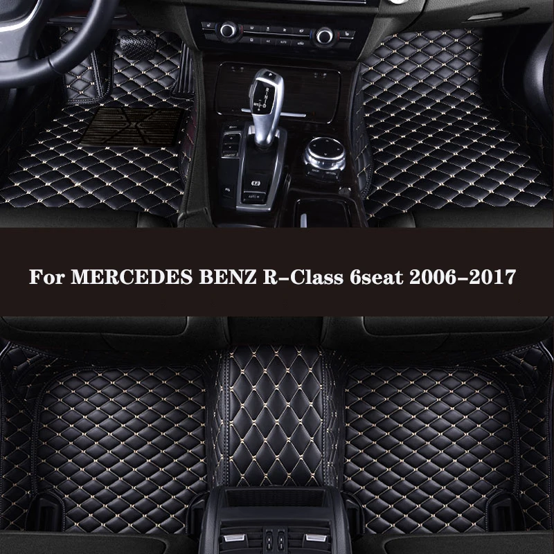 

HLFNTF Full surround custom car floor mat For MERCEDES BENZ R-Class 6seat 2006-2017 accessories Automotive interior
