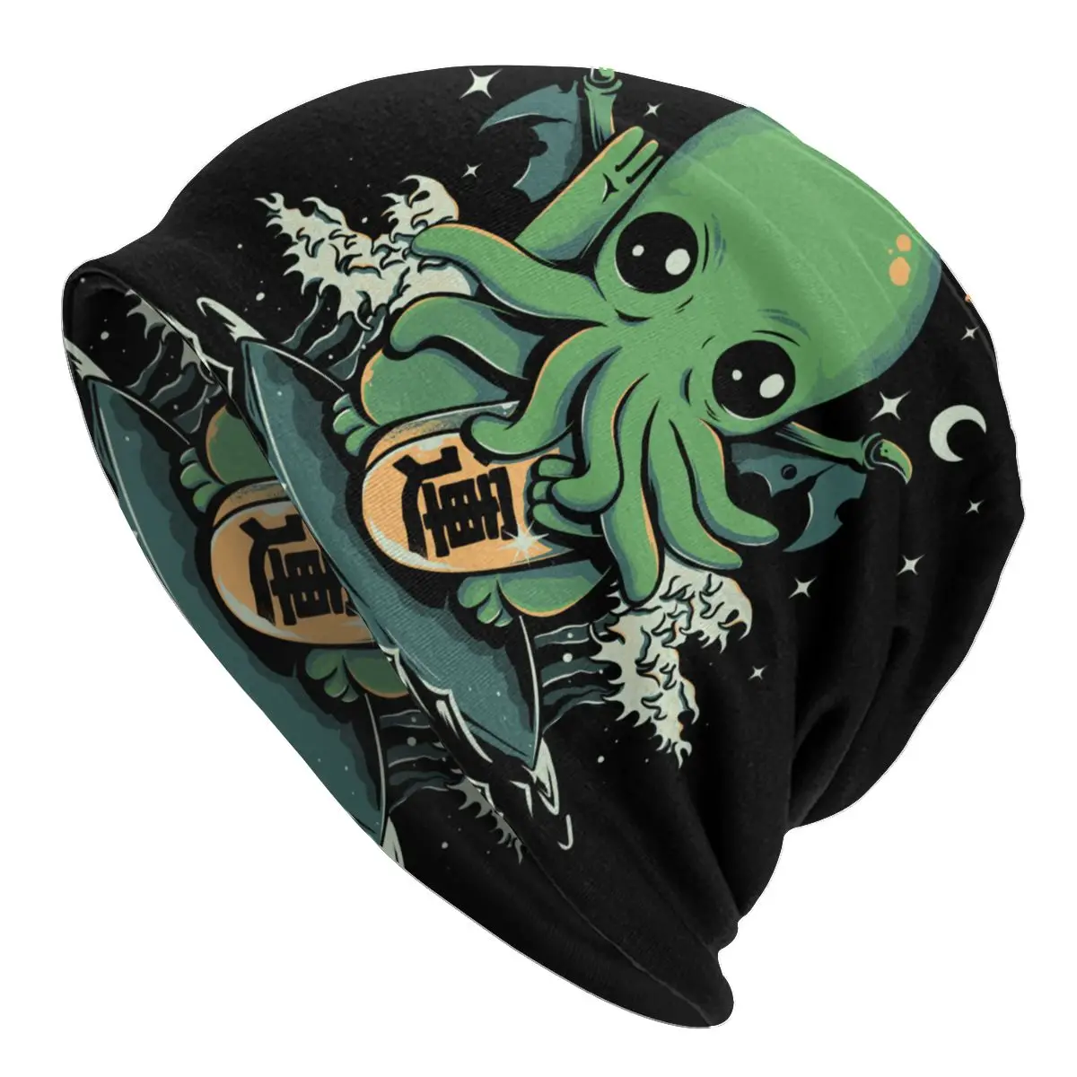 

Funny Kaiju Cthulhu Bonnet Femme Fashion Knit Hat For Men Women Winter Warm Kawaii Japanese Monster Octopus Beanies Caps 1