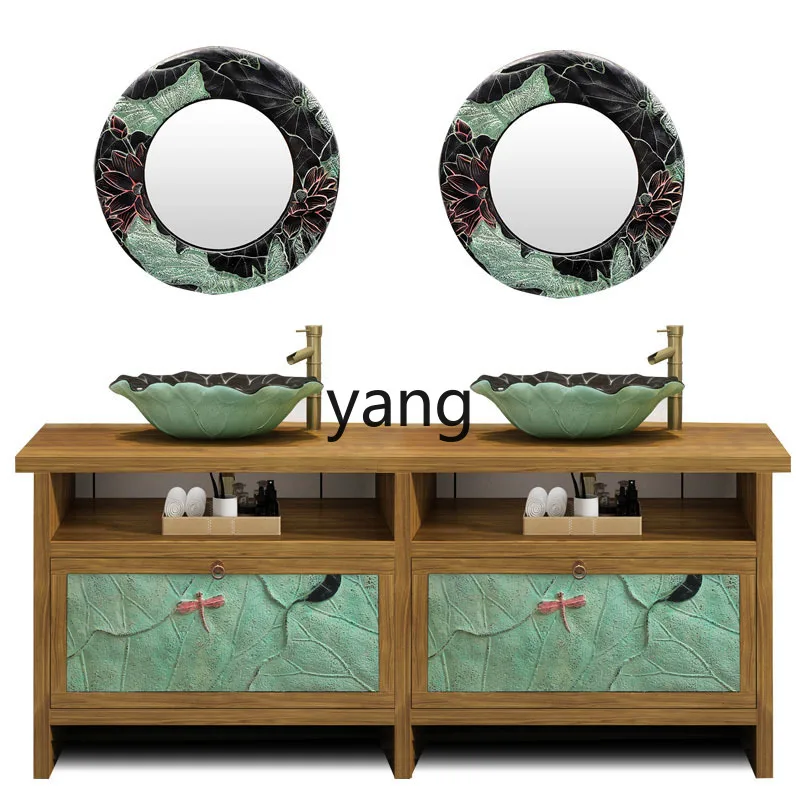 L мм китайский антикварный вяз из цельного дерева шкаф для умывальника
