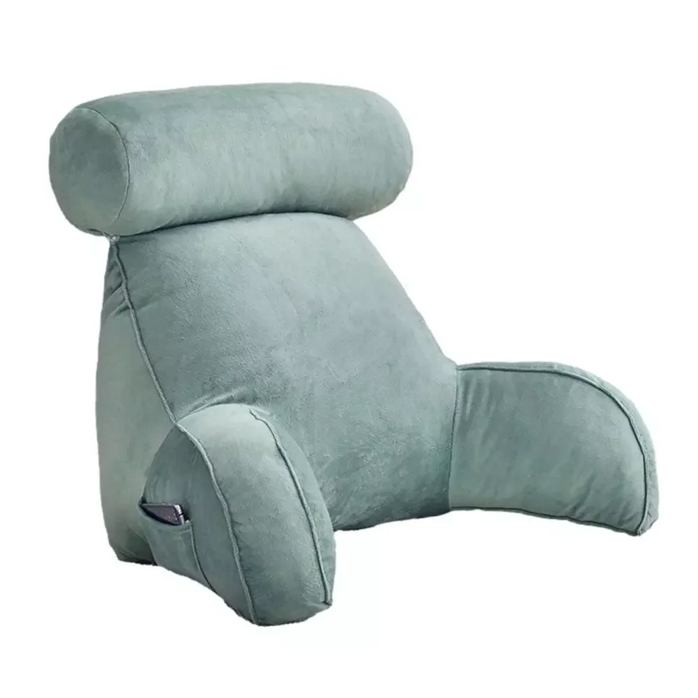 

Husband Pillow Bed Rest Pillows With Arm Rests Back Support Large Waist Pillow For Sitting Up In Bed Reading Relaxing And Watchi