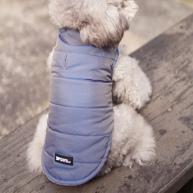 

Pet Vest Warm Gradient Dream Color Dog Vest Jacket Thickened Two-Leg Cotton-Padded Clothes Pet Autumn and Winter Pet Clothes