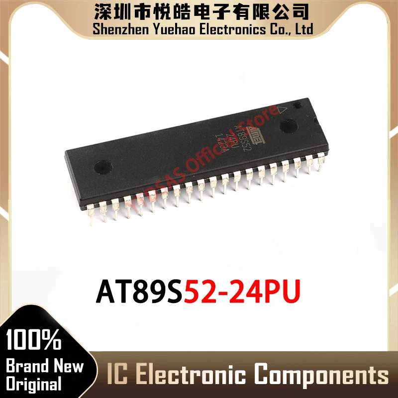 5PCS/Lot AT89S52-24PU AT89S52 89S52-24PU AT89S 89S52 IC MCU DIP-40