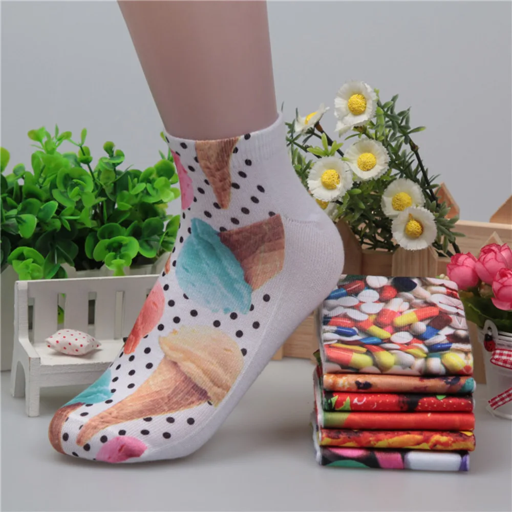 Летние удобные женские носки из хлопка и бамбукового волокна, женские невидимые женские носки до щиколотки, 1 пара = 2 шт. WS47