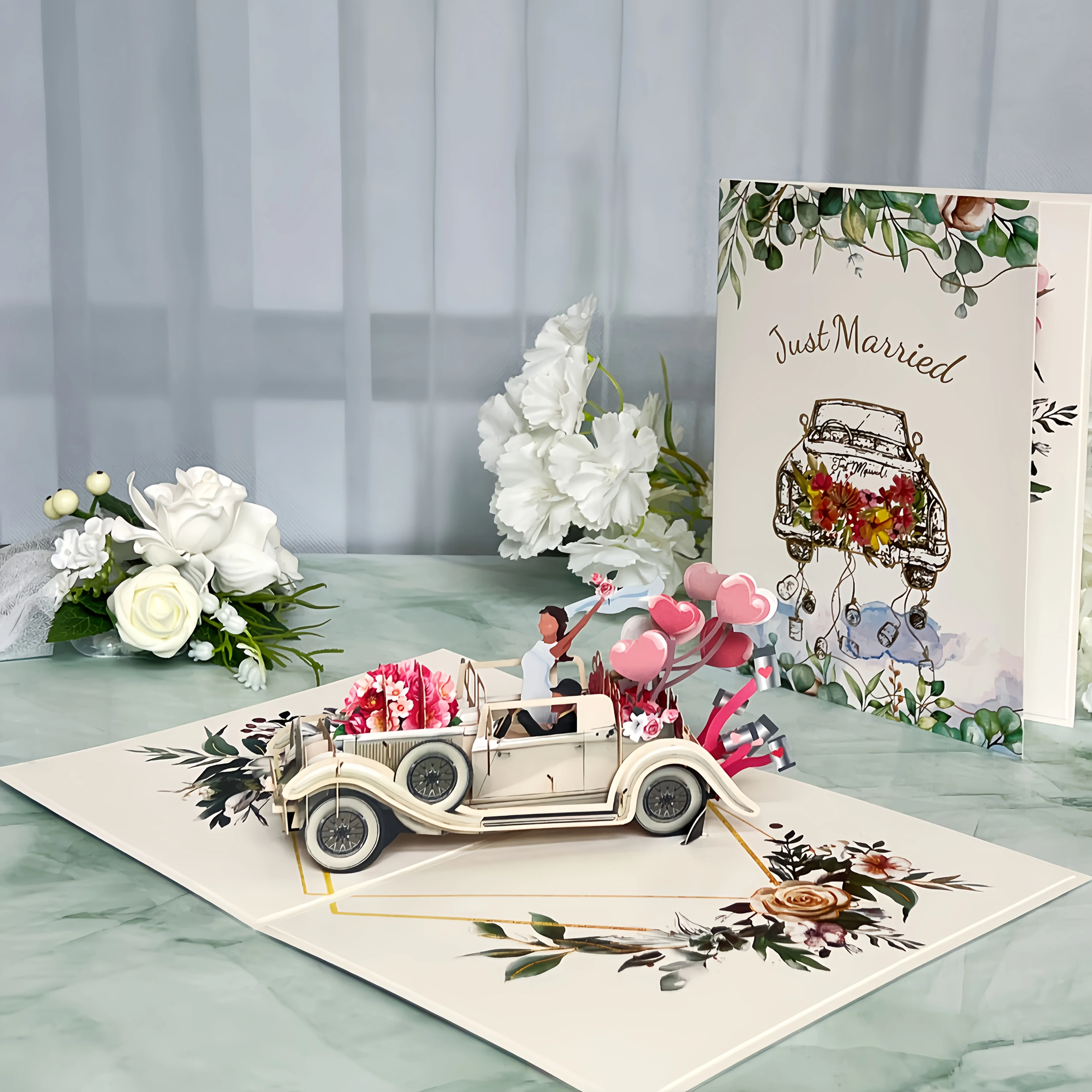 

1 Шт. Открытка Ручной Работы С Сюрпризом, Подходящая Для Различных Случаев, Таких Как День Святого Валентина, Свадьбы