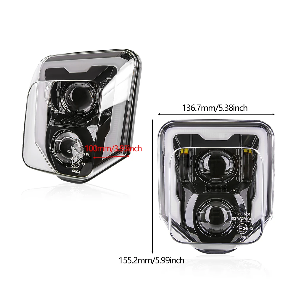 Мотоциклетная Фара Enduro Для Husqvarna 701 Светодиодная Supermoto TE TC FE FC Cafe Racer