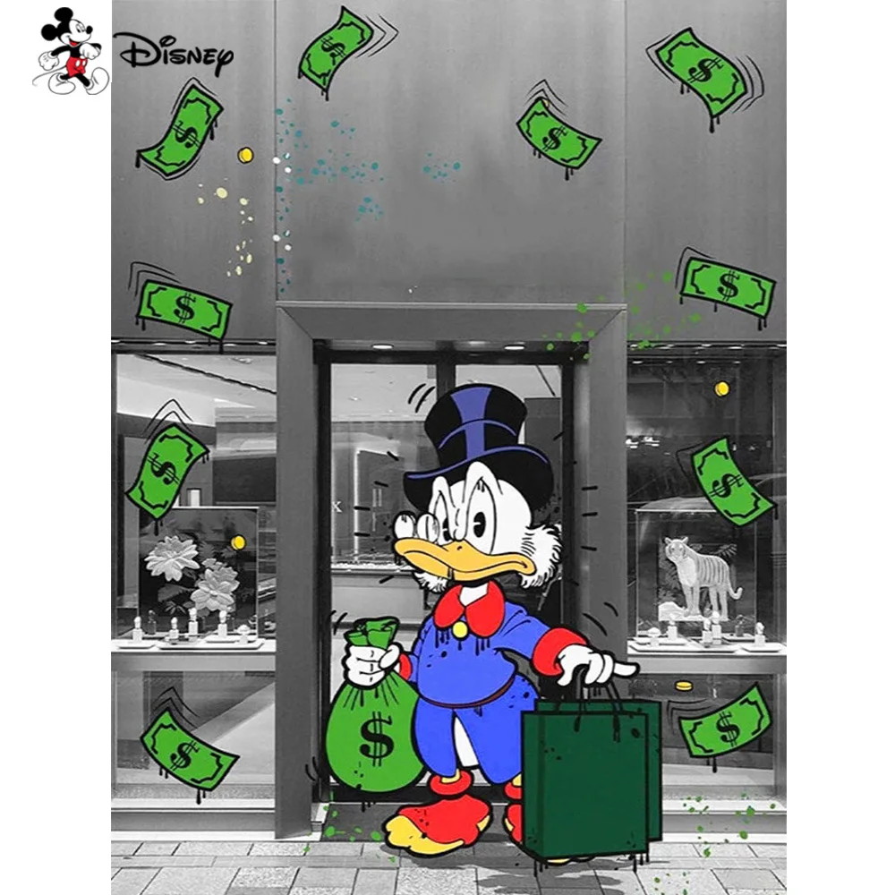 

Алмазная картина Disney «Дональд Дак» 5D, «сделай сам», квадратная вышивка, мультяшный персонаж, мозаика, картина, искусство, подарок ручной работы