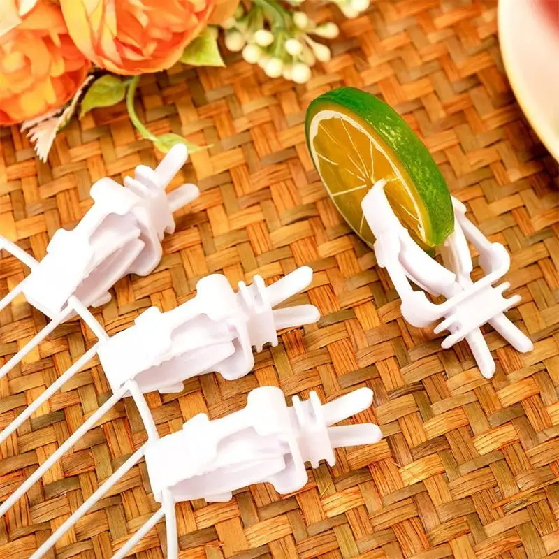 

Vegtable Cage Plastic Feeding Clips Bird Clamp Bird Cage Accessories Pin Clamp