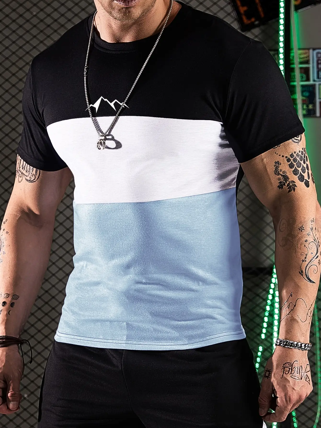 

Men's T-Shirt Round Neck Pullover Short Sleeve T-Shirt Casual Top