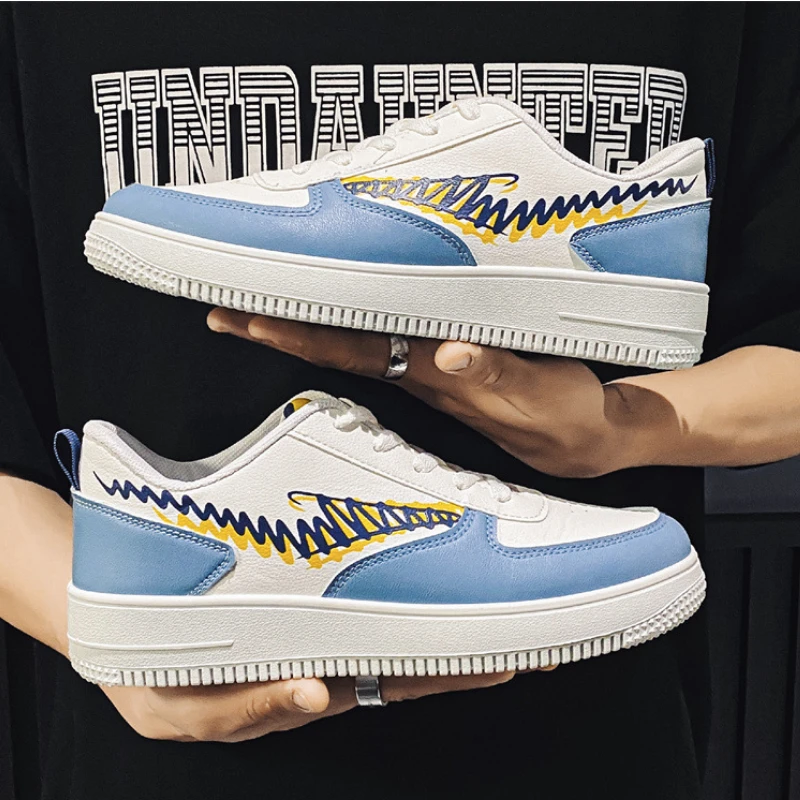 

Men's Shoes New Summer Men's Casual Sports Trend Shoes Men's Korean Version All-match Breathable Low-top White Shoes Men
