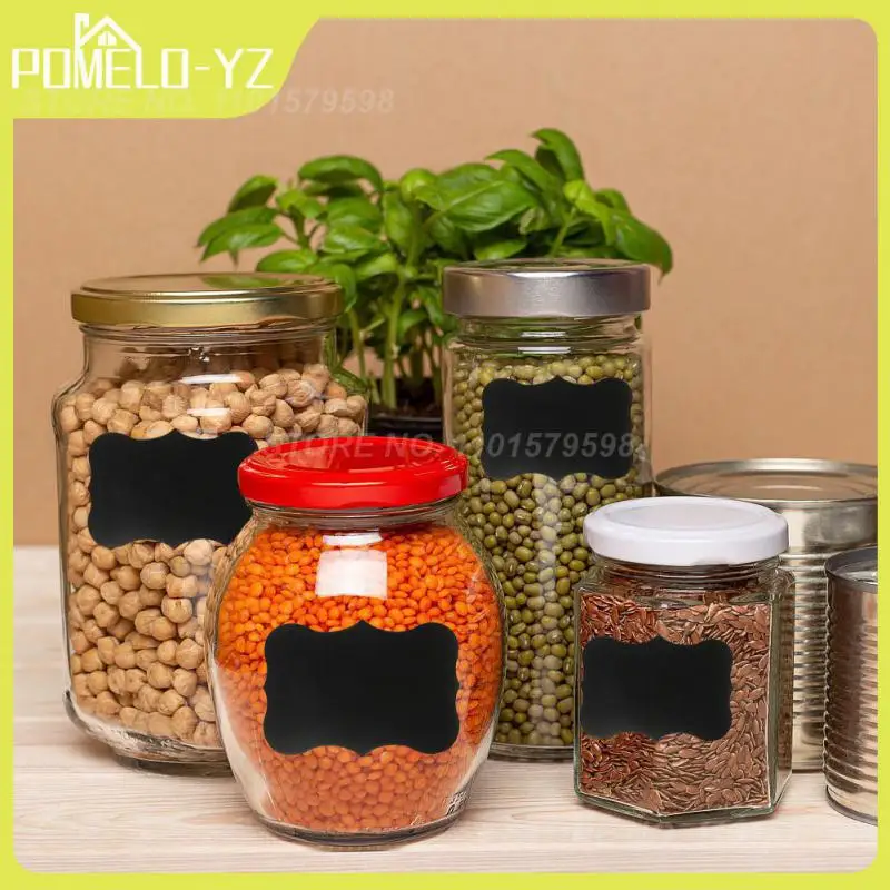 

36Pcs/Set Erasable Blackboard Sticker Craft Kitchen Jam Jars Bottle Organizer Labels Chalkboard Chalk Board Sticker For Kitchen