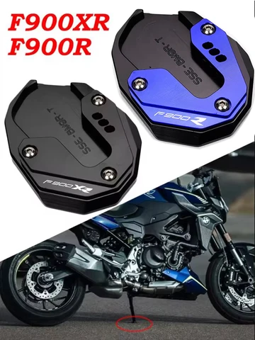 Подставка F900R/F900XR, увеличенная боковая подставка для мотоцикла, удлинитель для BMW F900 R XR F900XR 2020 2021 2022 2023 2024, аксессуары