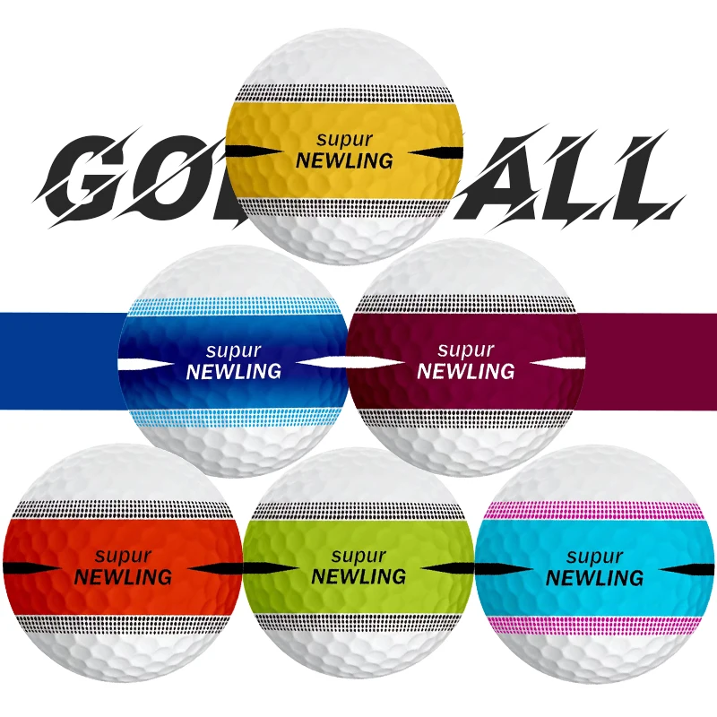 

Golf Three-layer Game Ball with 360 Degree Seamless Alignment, High Density Long-distance Ball 10pcs