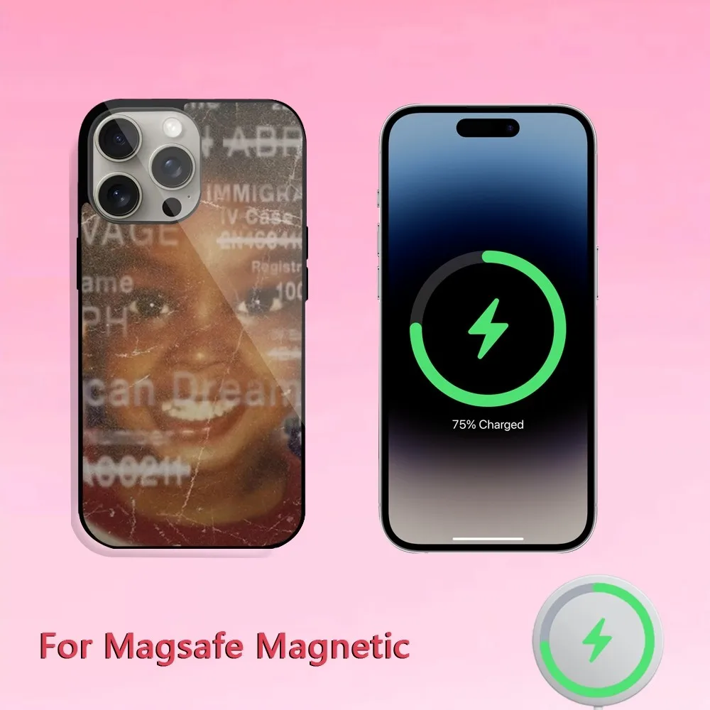 Чехол для телефона Rapper 21 S-Savage American Dream iPhone 11 12 13 14 15 Plus Pro Max Magsafe Магнитный чехол