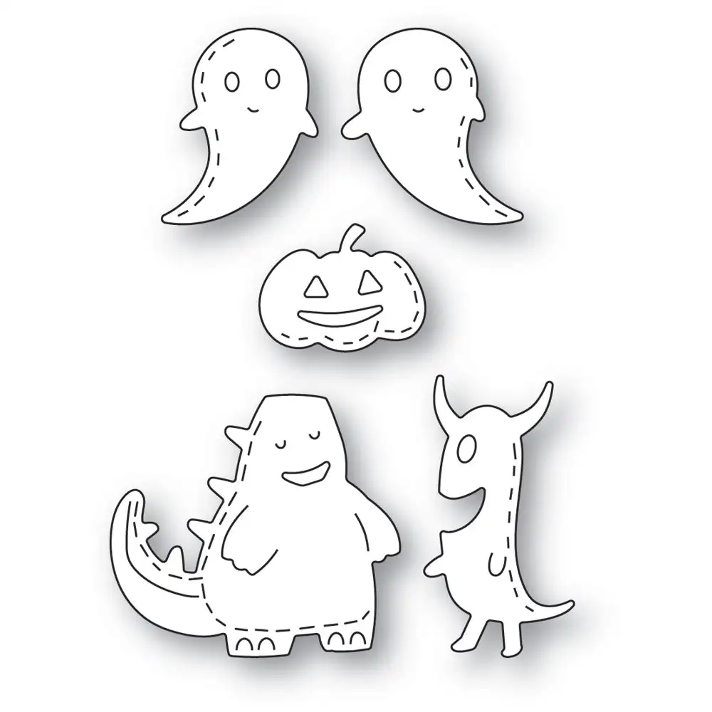

Whittle Scary Guys Dies Metal Cutting Dies Scrapbook Diary Decoration Stencil Embossing Template DIY Greeting Card Handmade 2023