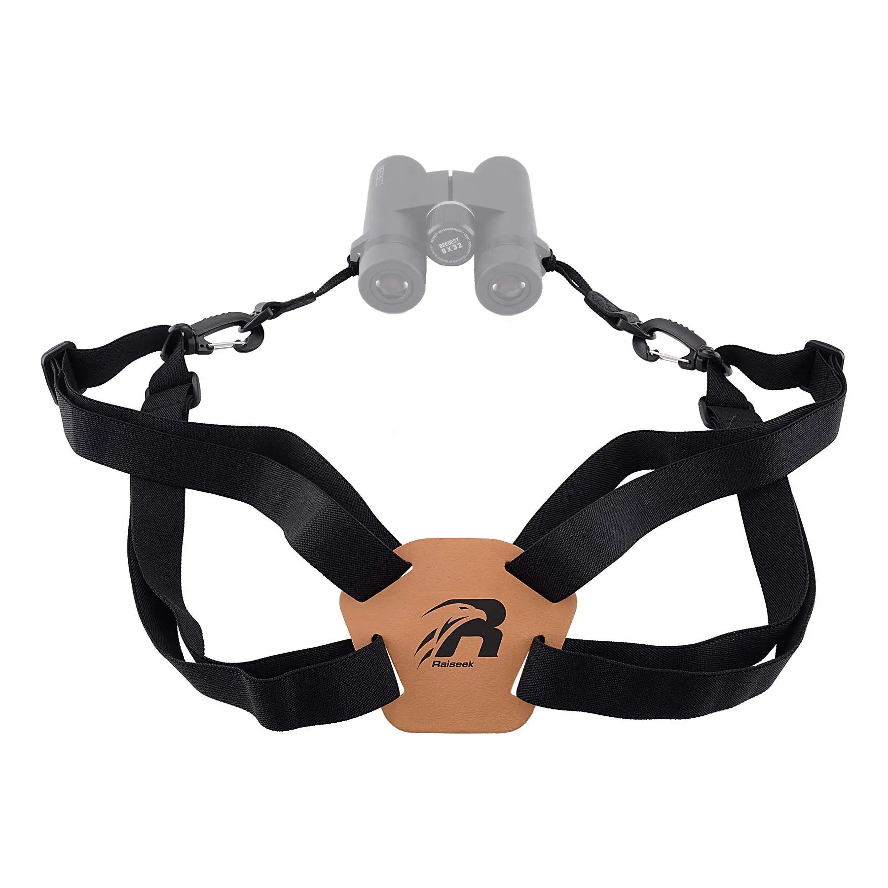 

Raiseek Optics Binocular Harness Strap Adjustable Stretchy, Camera Chest Harness with 2 Loop Connectors, Hunting Accessories