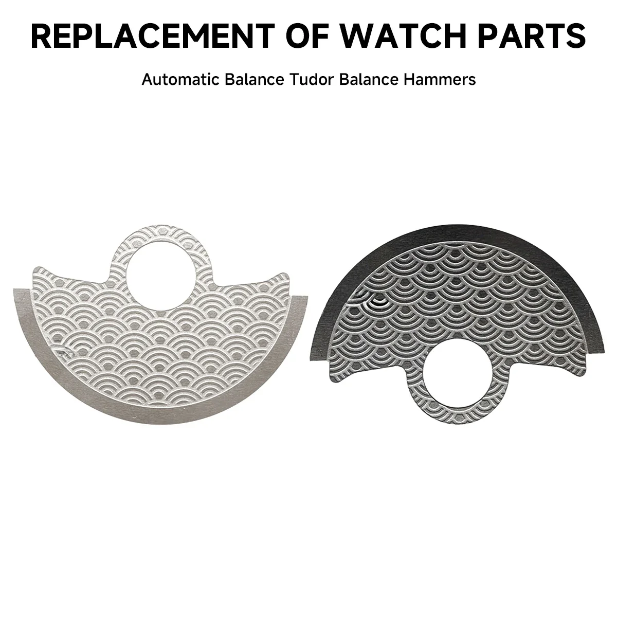 Волнистый узор NH35 автоматический молотковый ротор Металлический патч подходит