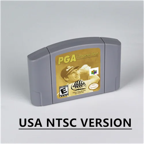 

PGA European Tour for Retro 64 Bit Game Cartridge USA Version NTSC FormatChidren Gift Gaming