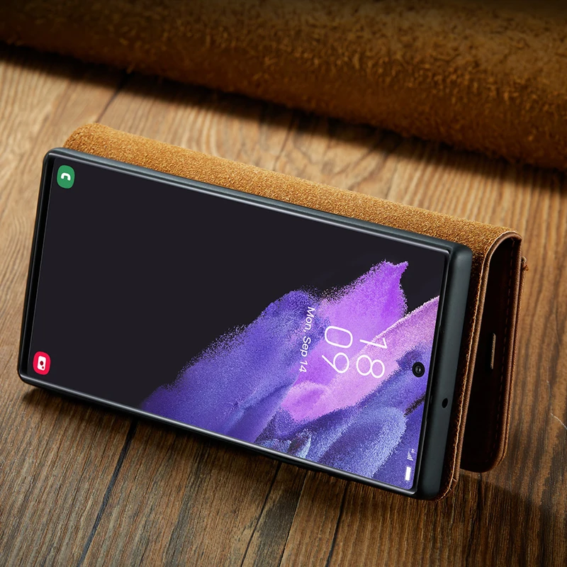 Магнитный кожаный флип-чехол для Samsung Galaxy S22 S21 Plus S20 FE Ultra S10 S9 S8 iPhone 11 12 MINI Pro X XS Max -