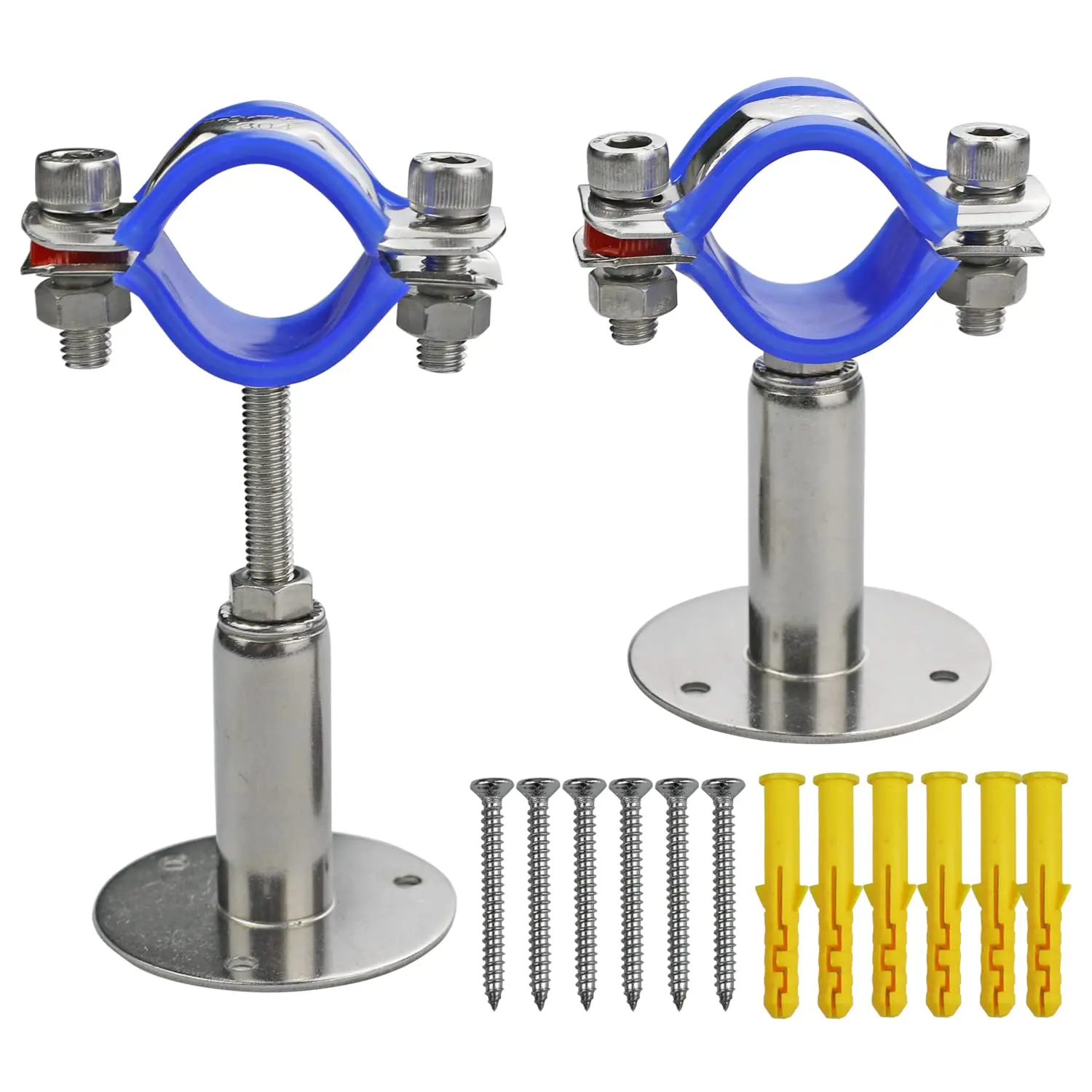 2 шт. 50-100 мм регулируемый стержень подходит для трубки диаметром 15-108 кронштейн