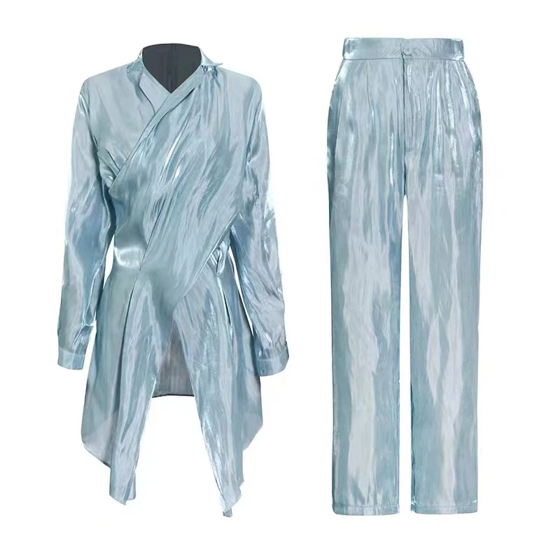 Женские осенние комплекты из двух предметов Топ с длинным рукавом и