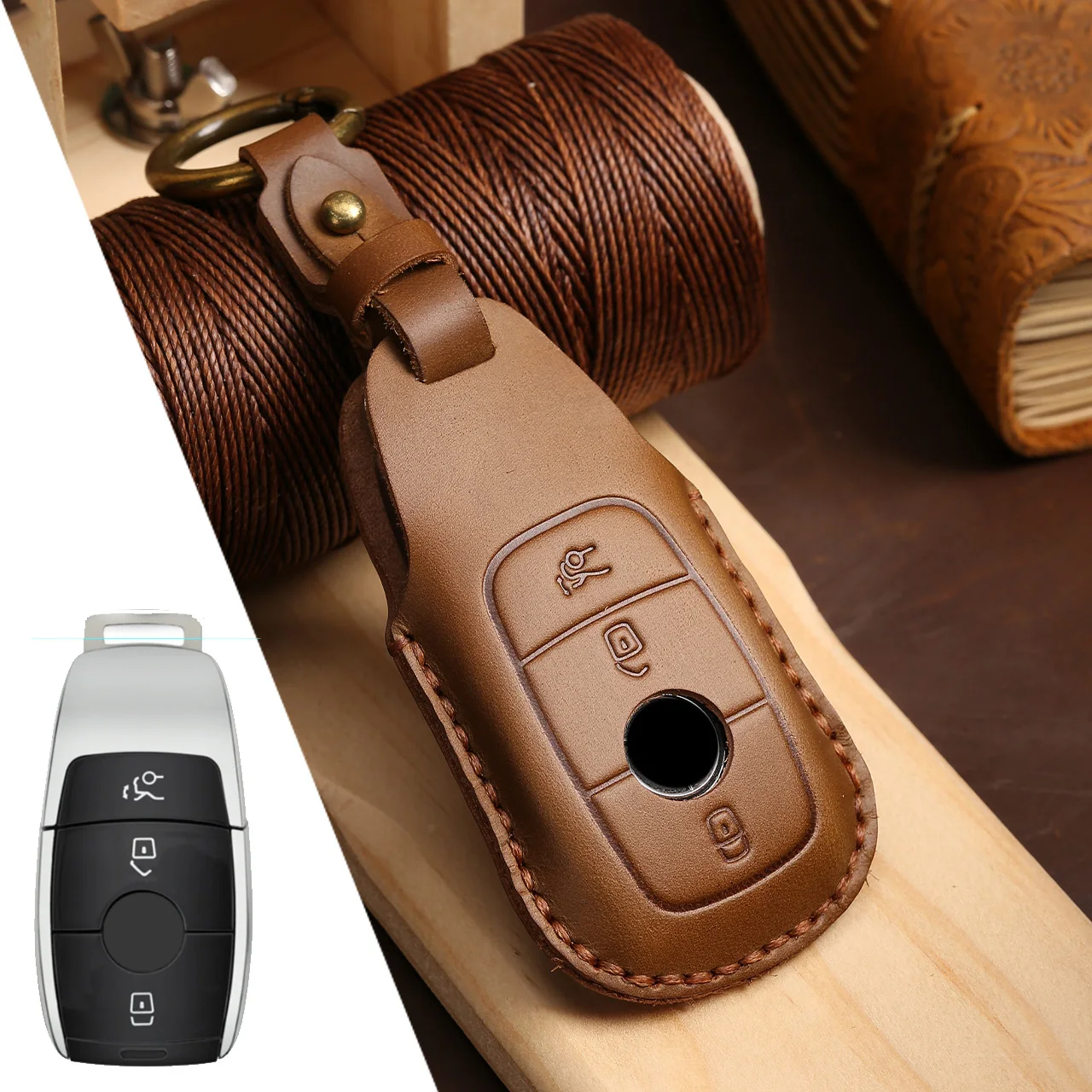 

Чехол для автомобильного дистанционного ключа для Mercedes Benz A C E S G Class GLC CLE CLA W177 W205 W213 W222 X167 AMG