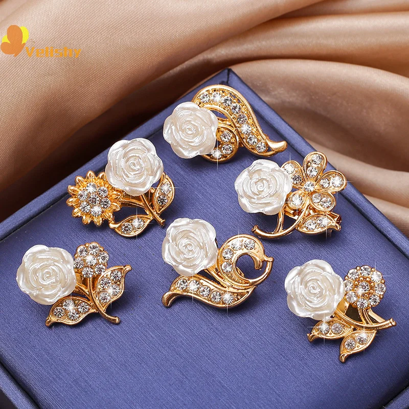 Милая универсальная брошь с цветком розы роскошная элегантная роза корсаж