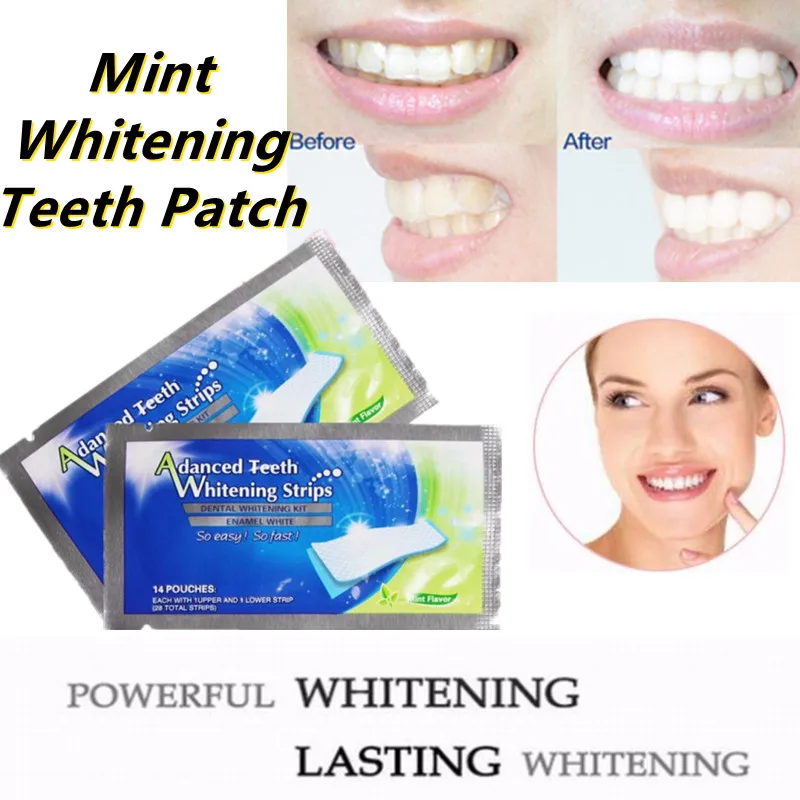 

Professional 2pcs 360 Degree Mint Flavor Quick-acting Stain Removal For Oral Care Hygeine Advanced Teeth Whitening Strips