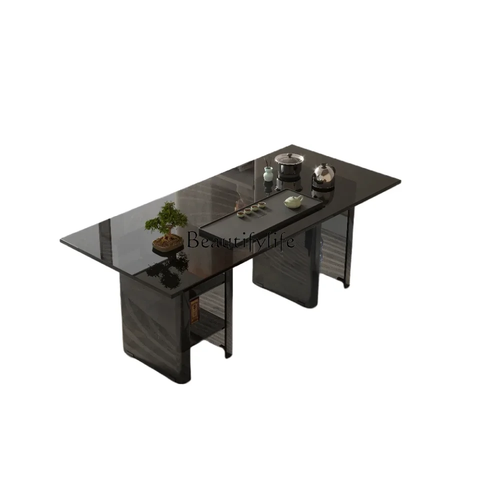 Вилла ваби-саби чайный столик бытовой балкон минималистичный из закаленного