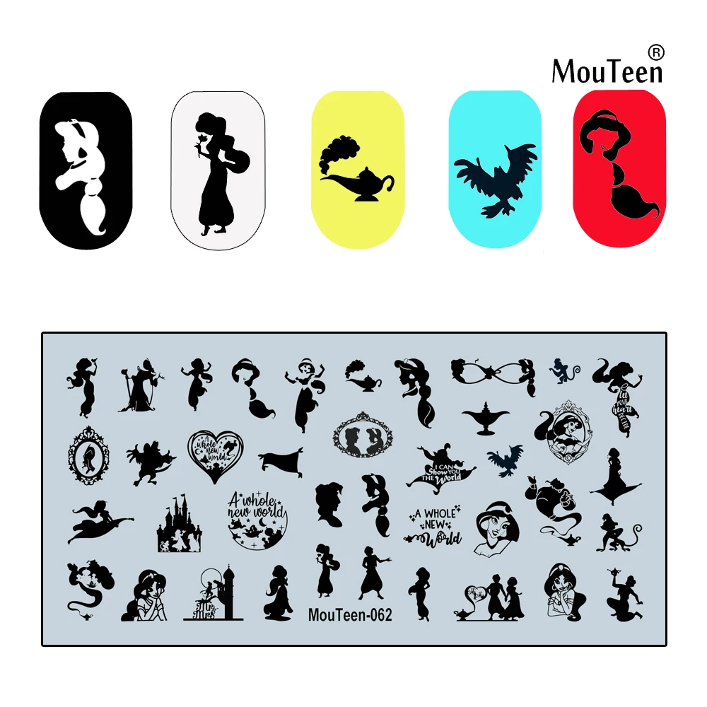 Ветер судьбы Нейл-стемпинг Красотка и Принц Пластины История Ветра #067.