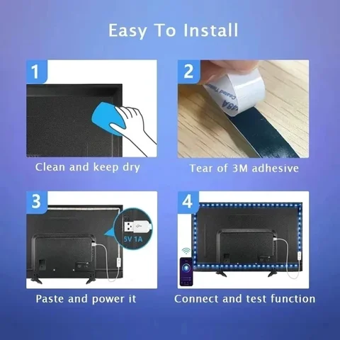 LeiiGeeGo RGB LED лента 5050 15 диодов/м 15-20 м USB Wi-Fi