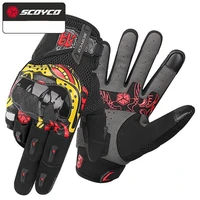 scoyco mc119 new summer breathable motorcycle gloves moto accessories riding gloves off road moto glove tpu protection