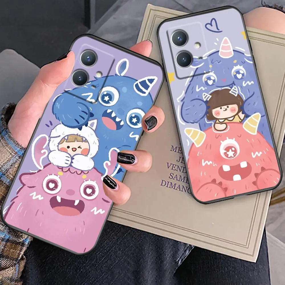 

Case For VIVO Y79 Y77 Y76 Y76S Y75 Y72 Y71 Y69 Y67 Y66 Y55 Y53 Y52 Y52S Y51 Y51S Pro 5G Y50 Y35 Y21 Y20 Case Cute Little Monster