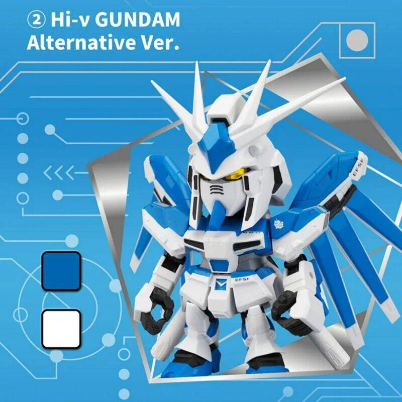Фото Оригинальная фигурка Namco QMSV MINI Hi-ν GUNDAM Blind Box: «Контратака Чара», официальная лицензированная модель MS, загадочная коробка-сюрприз, украшение, подарок №2