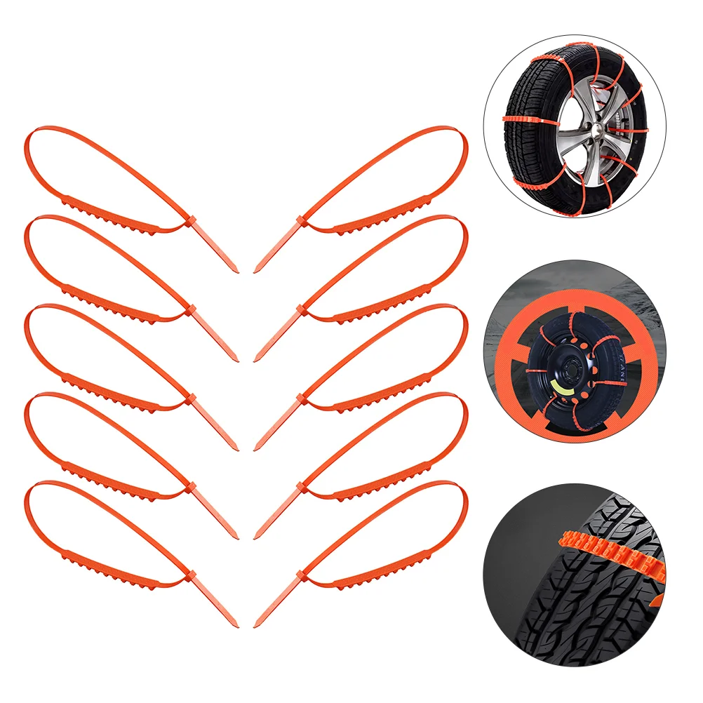 

10pcs Tire Anti-skid Tie Sturdy Prime Durable Premium Tie Chain Belt for Car Auto