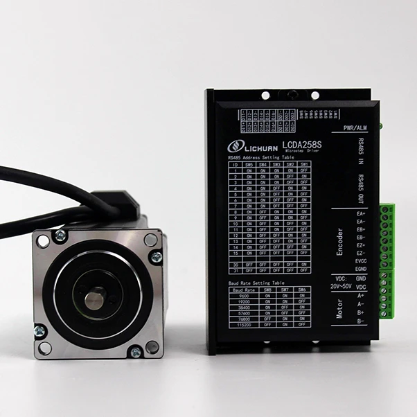 

LICHUAN Nema 23 2.2N.m 2 Phase Nema 23 Closed Loop Stepper Motor with Stepper Driver kit LCDA258S-RS485+LC57H280