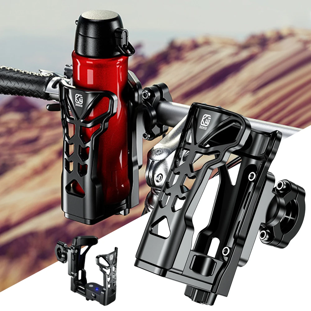 

Universal Motorcycle Cup Holder LED Lighted Water Bottle Holder Bottle Cage for 53mm-90mm Bottles for MTB Bicycles Strollers