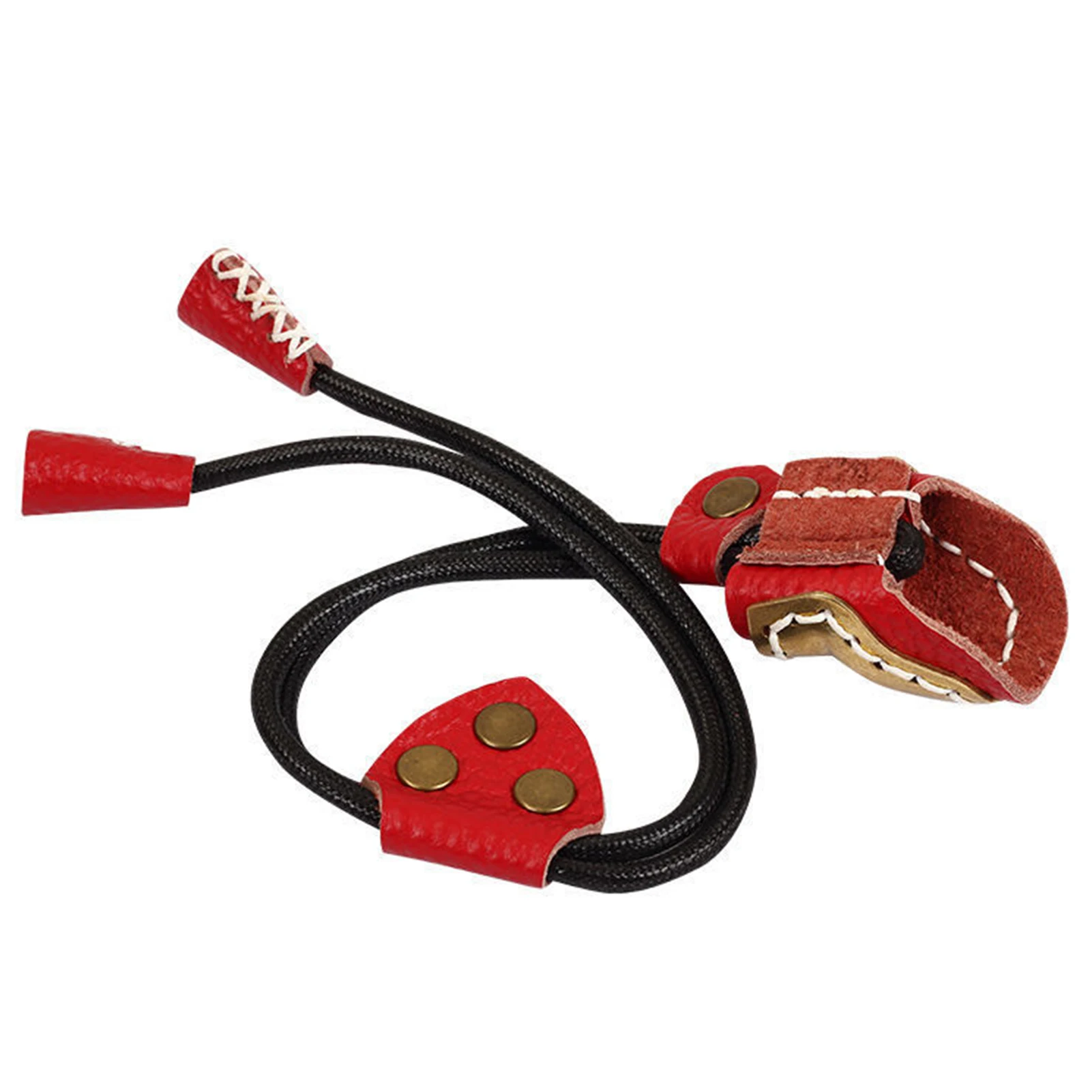 

Bow Finger Protector Traditional Release Leather Wrench Protect Guard for Recurve Bows and Arrows Shooting Practice Gear Sports