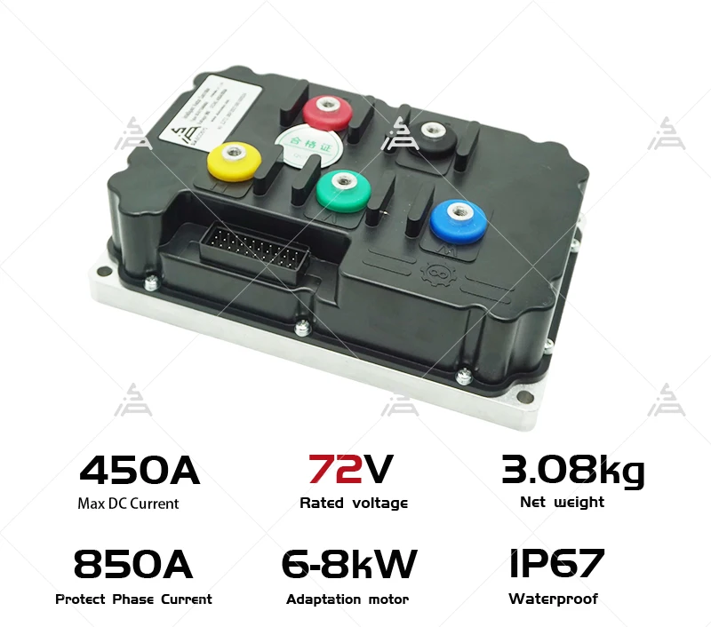 Фото Высокоскоростной мотор-колесо QS Motor 273 8000W V3 72V 120 км/ч с контроллером ND72850, новый спидометр для электромотоцикла, максимальная мощность 16000W, черный №4