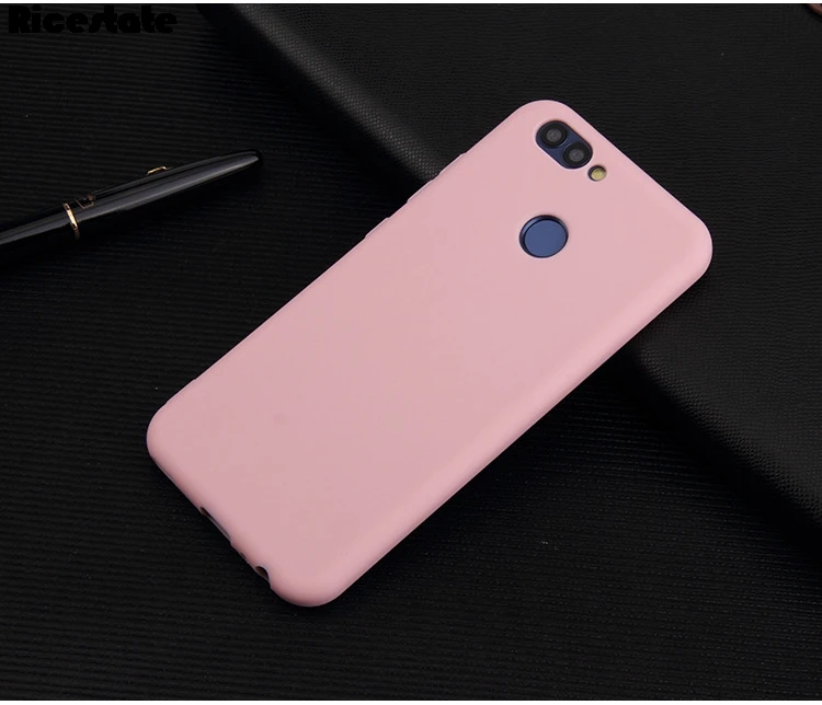 Однотонный силиконовый чехол для телефона Huawei Nova 2 Plus 2i 3 3i Y9 2018 Honor 8 9 10 P10 P20 lite P30 Pro