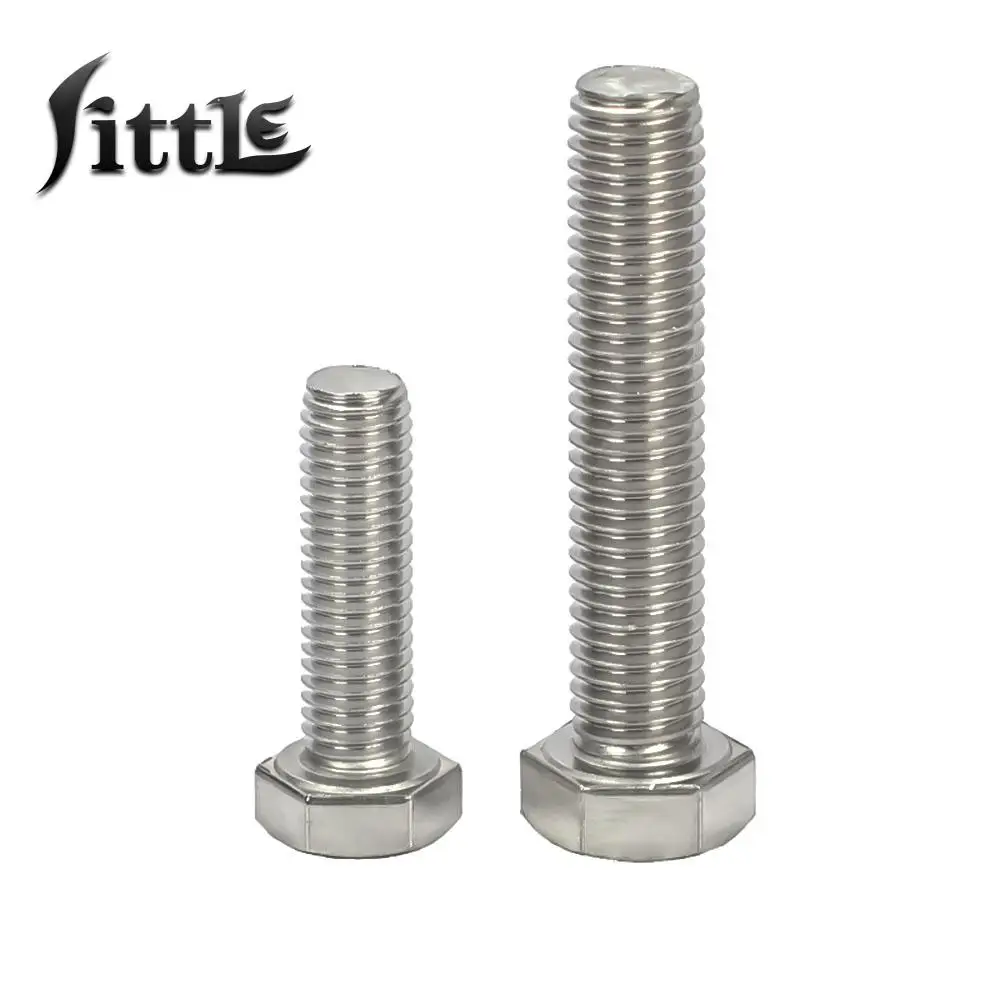 1/2 Pcs Vis Tornillos Hexagon Head Cap Screw Bolt Thread M12 M14 A2-70 304 Stainless Steel Metric Threaded External Hex screws images - 6