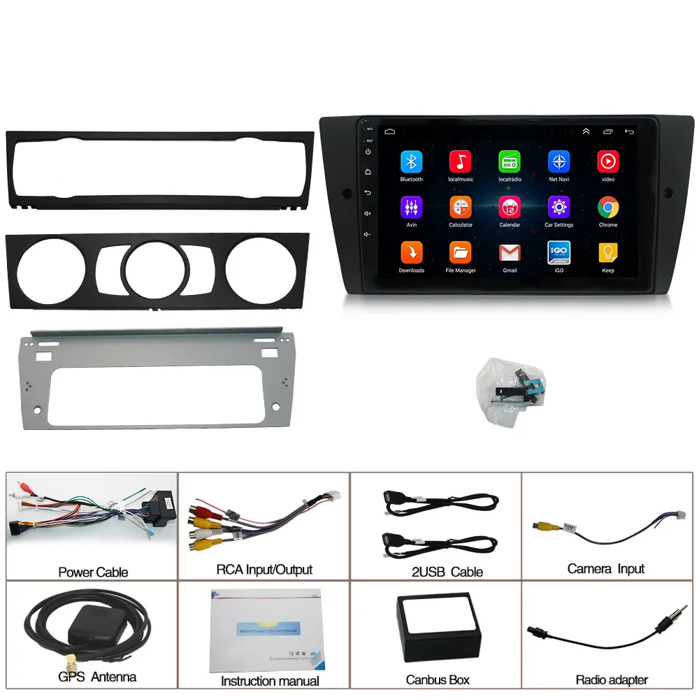 Автомагнитола для BMW E90 2005-2013 2DIN Android 11 GPS-навигация мультимедийный плеер с RDS BT Wifi 4G