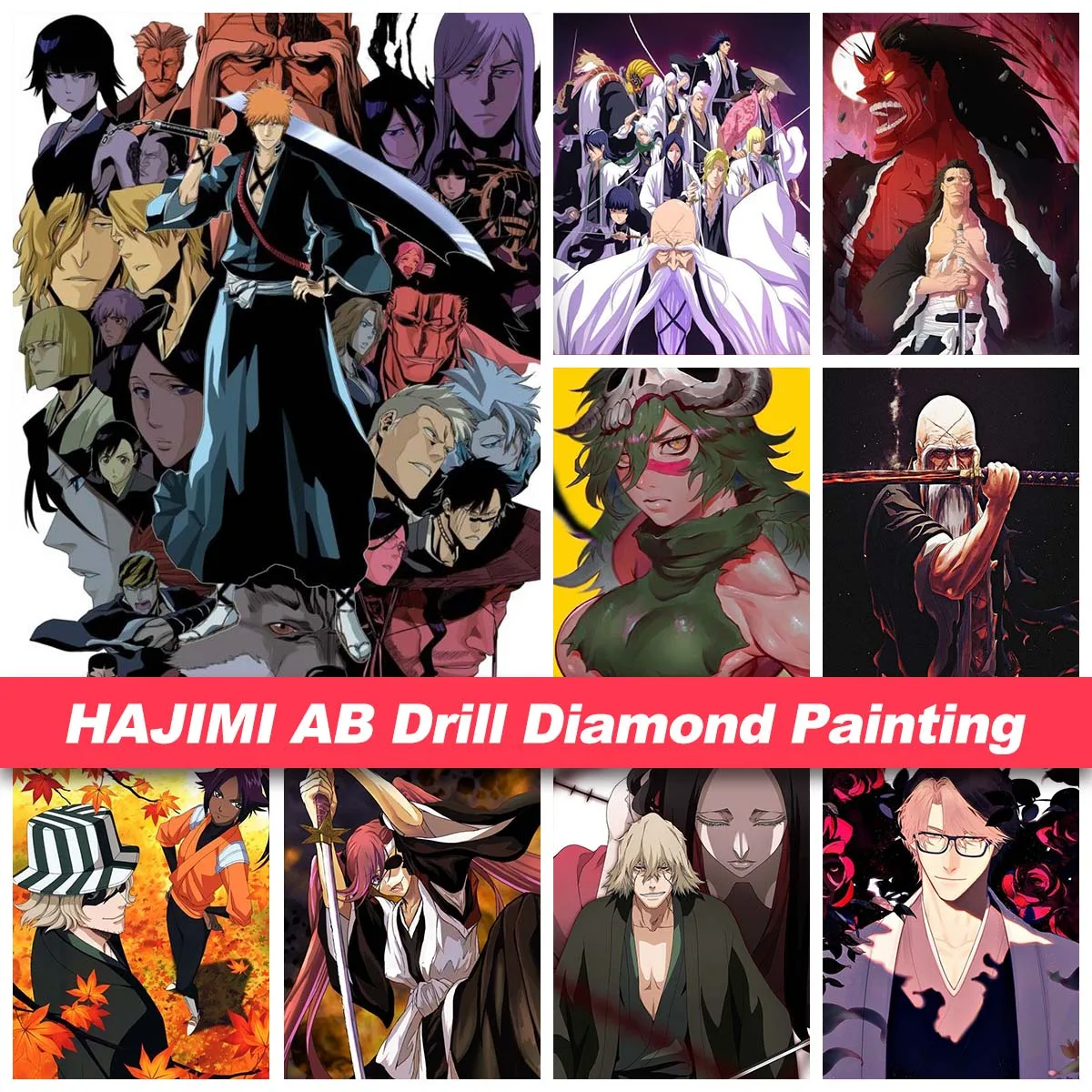 

Японское аниме фигурка из аниме «Блич» 5d Diy алмазная живопись полная Алмазная мозаика вышивка Декор лампа-вентилятор для спальни подарки